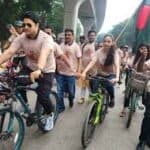 রাজধানীতে সাইকেল র‌্যালী অনুষ্ঠিত