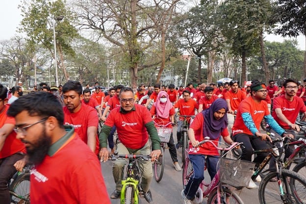 ঢাকা বিশ্ববিদ্যালয় সাইক্লিং ক্লাবের উদ্যোগে ভাষা শহিদ দিবস স্মরণে সাইকেল র‌্যালি অনুষ্ঠিত